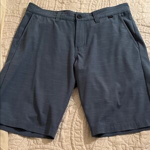 Travis Mathew Steel Blue Flat Front Shorts